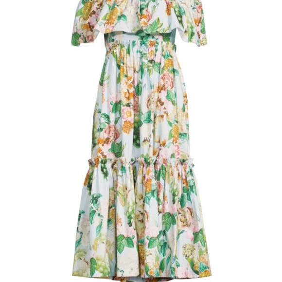 🩵🩷CARA CARA 🩷🩵 Marta Floral Midi Dress size 0 / $595 retail - Picture 4 of 14